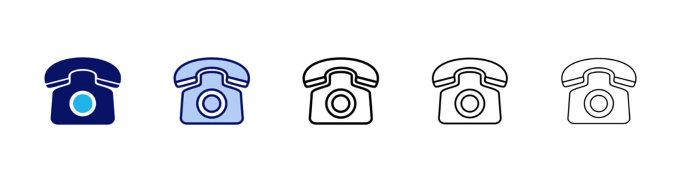 Telephone icon vector. phone sign and symbol