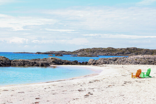 Beautiful Coastal View with White Sand and Blue Sea