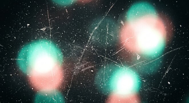 Abstract Bokeh Light Pattern on Dark Background