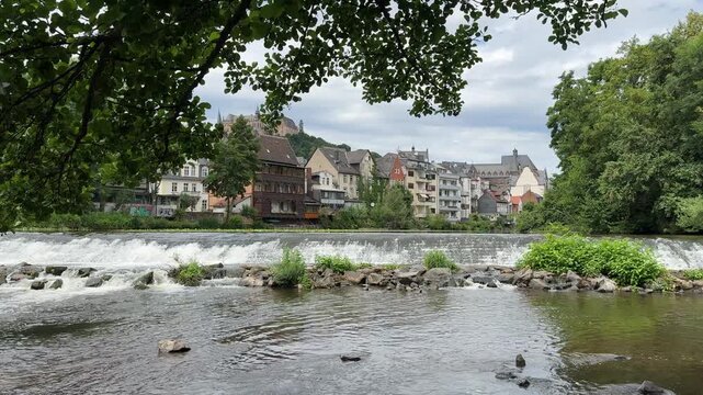 View of Marburg an der Lahn in Hesse, Germany