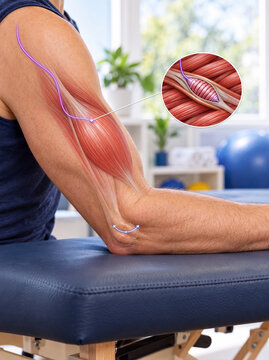 Muscle spindle sensing and elbow proprioception anatomy