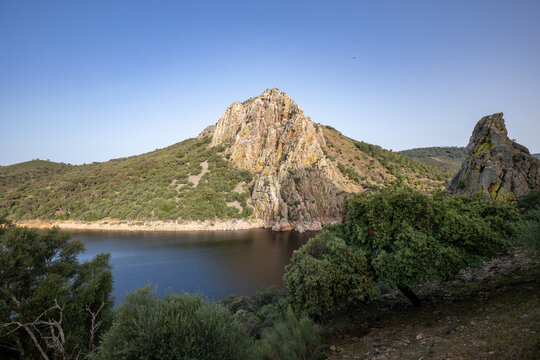 View of the Salto del Gitano in the Mongrague National Park in C&aacute;ceres, Extremadura, Spain