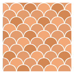 Fish scale pattern. Decorative structure for roof or wall © LadadikArt