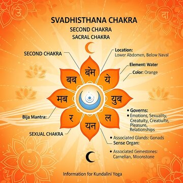 Svadhisthana Chakra Second Sacral Chakra Kundalini Yoga Information.