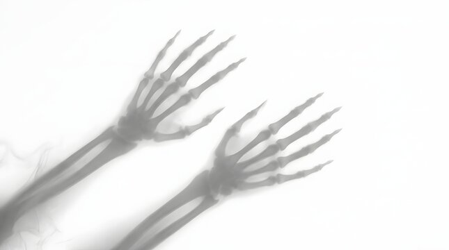 This chilling stark black silhouette of a clawing hand evokes the unsettling spirit of halloween conjuring images of frightful nights and eerie ghostly apparitions