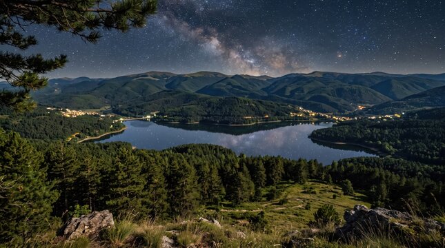 Italy Sila National Park Mountain Forest Scenery