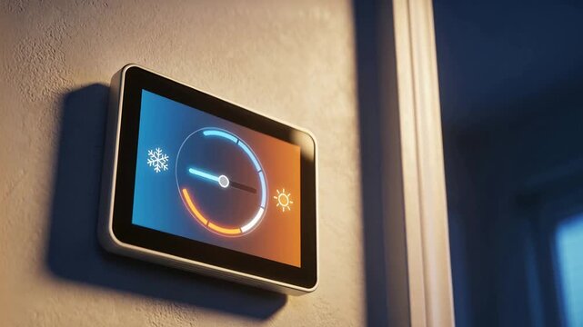 Adjusting wall thermostat increasing setpoint at home after off-screen user input