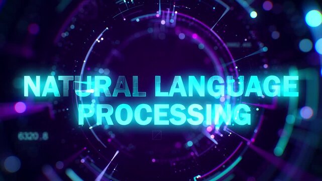 Natural Language Processing Futuristic technology and AI concept representing innovation