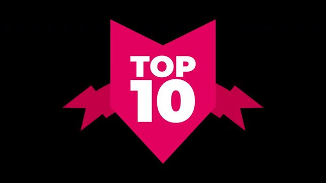 Top 10, best ten list animation