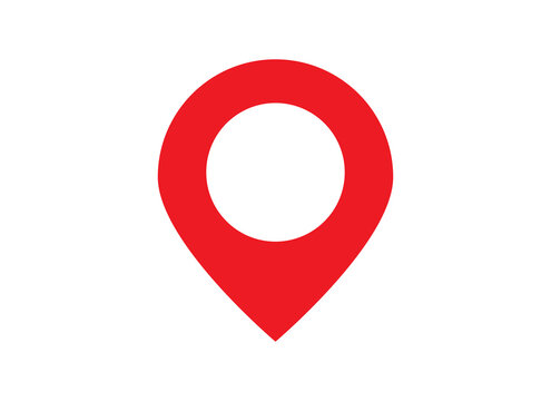 red map pointer icon transparent background