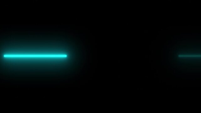 Thin Neon Blue Laser Beams Streaking Like Weapon Shots Through Darkness