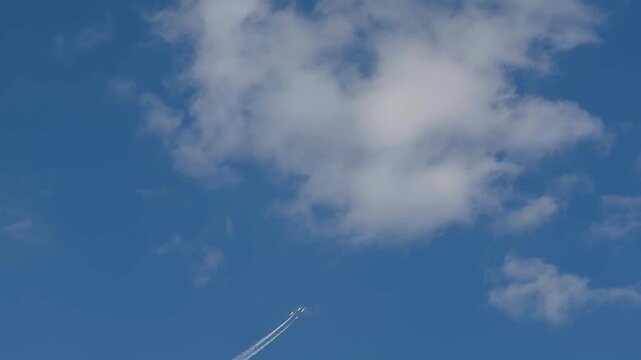 F-16 Fighter Jets Performing Spectacular Aerial Maneuvers at Airshow