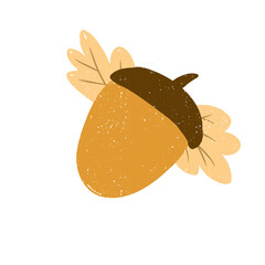 Cozy Autumn Nuts for Squirrels Illustration  © Adis
