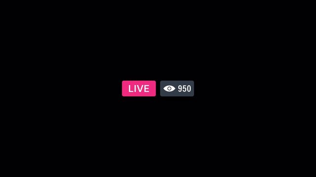 Red live 4K ultra HD badge icon with diagonal shine animation for HD streaming media software applications, high quality video footage live, shine, 4k, broadcast, stream
