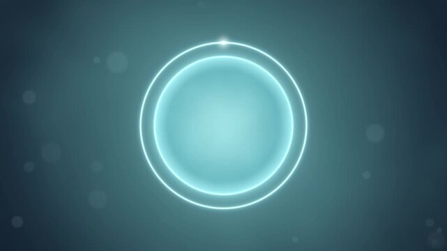 Breathing exercise circle seamless loop inhale exhale guide calm teal glowing ring expands and shrinks with a progress arc to pace slow breathwork for yoga classes meditation apps and wellness brands