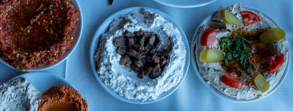 Antakya cuisine appetizer on table