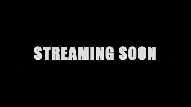 Livestream Standby Screen with Streaming Soon Glitch Text and Scanlines for Online Gaming Broadcast