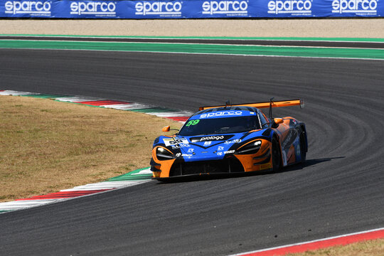 Scarperia, Italy - July 24th 2026: McLaren 720S GT3 of team RAPTOR ENGINEERING drive by Cazzaniga-MacDonald in action during Italian Championship GT Endurance race event at Mugello Circuit.