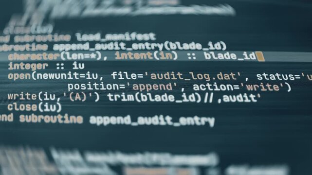 Fortran audit entry routine and manifest loader source