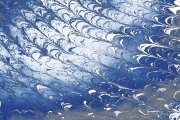 Ebru marble conch effect surface pattern design for print © Hulya Koca/imageBROKER