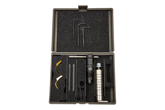 Gunsmithing tool set in plastic case