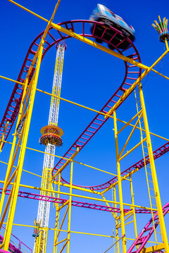 typical tracks of a rollercoaster