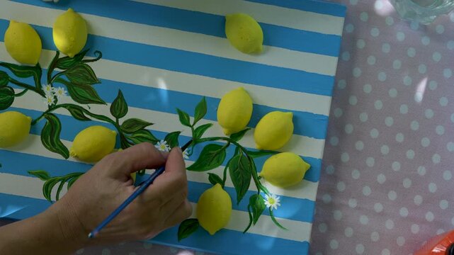 hobby painting with silicon lemon