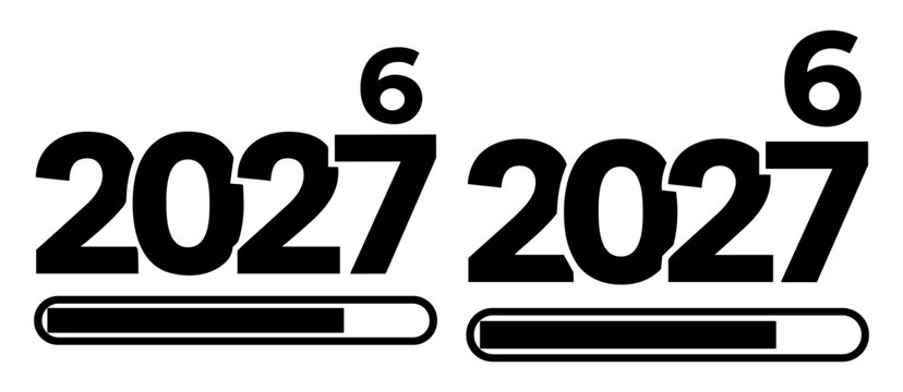 2027 exponent mathematics comparison progress bars illustration
