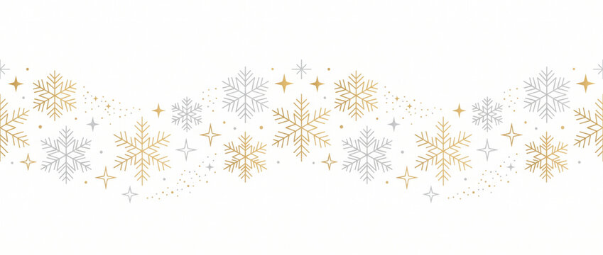 christmas card with snowflake border vector illustration