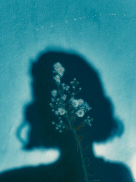 silhouette of a woman