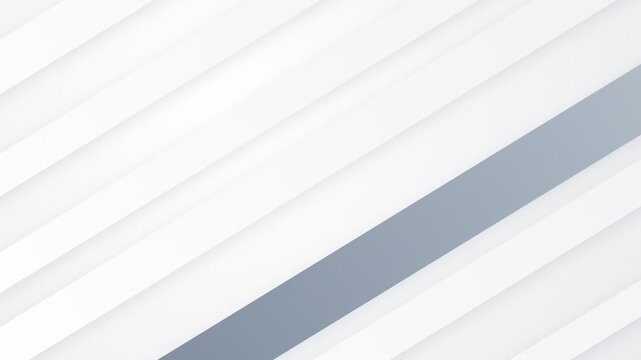 Abstract diagonal white and gray stripes with subtle shadow effects creating a modern and clean background