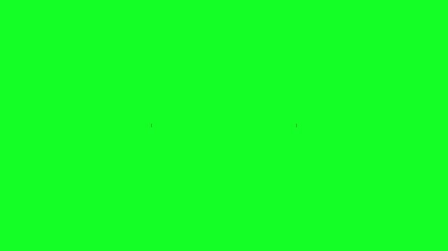 Green screen bracket overlay for editing, minimalist square frame animation on chroma key background, for creators