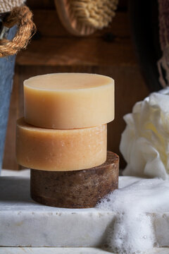 Handmade Coffee, Ylang Ylang and Lemongrass Soaps for Bathing