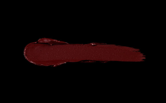 dark red matte lipstick smear, cosmetic beauty product texture, burgundy lipstick, lip gloss swatch