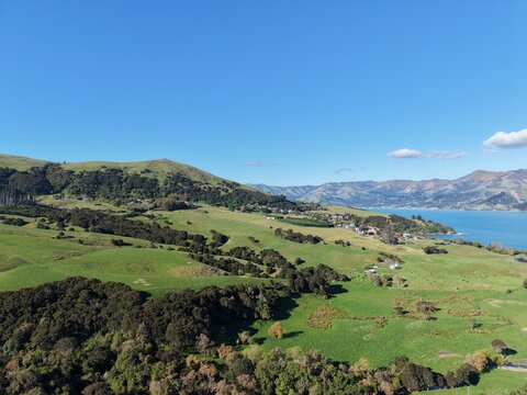 Vista a&eacute;rea de Wainui na Nova Zel&acirc;ndia