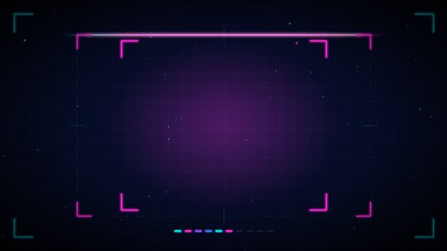 Futuristic HUD Countdown Display Animation