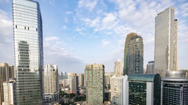 Chongqing cyberpunk city skyline