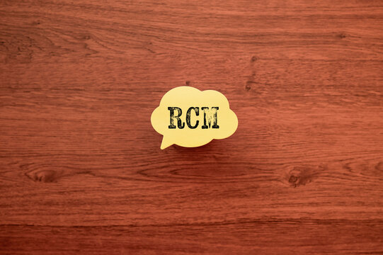 RCM Risk Control Matrix Concept Visualized on Speech Bubble &mdash; ideal for governance and compliance articles