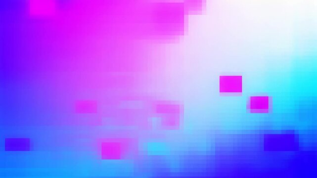 なめらかなグラデーションに現れては消えるモザイク