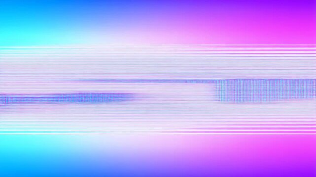 エラーのように横縞が乱れる光のグラデーション