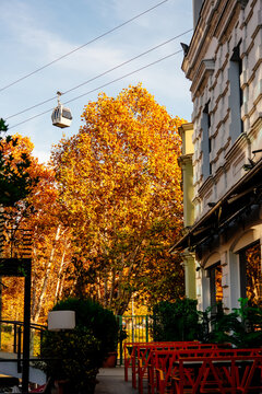View of Old town Sololaki in Tbilisi, Georgia.