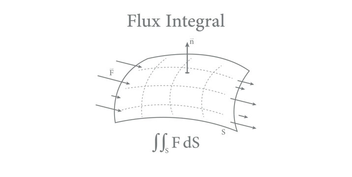 Flux Int&eacute;gral with Vector Fields.