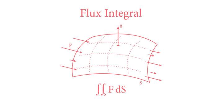 Flux Int&eacute;gral with Vector Fields.