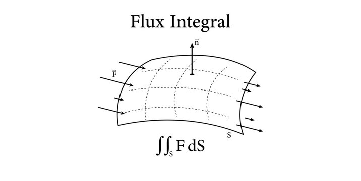 Flux Int&eacute;gral with Vector Fields.