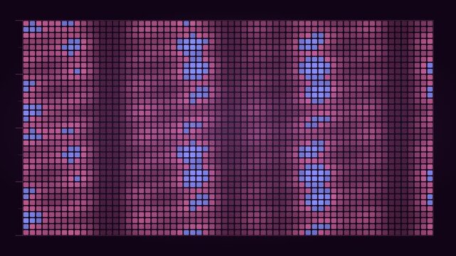 Dynamic pink audio spectrum spectrogram animation loop background