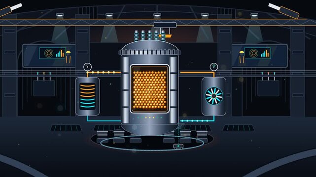Subterranean Small Modular Nuclear Reactor SMR TRISO Core Loop 4K