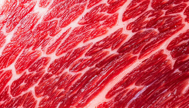 Raw A5 Wagyu Beef Marbling Fat Texture Background
