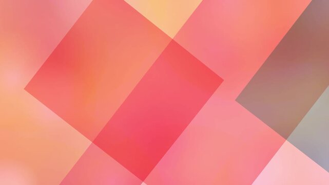 Geometric Pattern of Translucent Orange Rectangles 4K