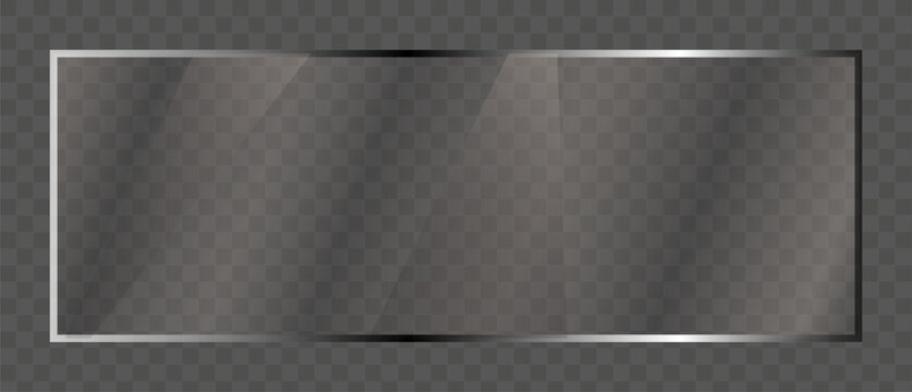 Dark Grey Glossy Glass Background with Transparent Glossy Texture