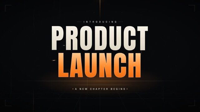 Product Launch Cinematic Intro Animation With Modern Typography And Minimalist Motion Graphics
